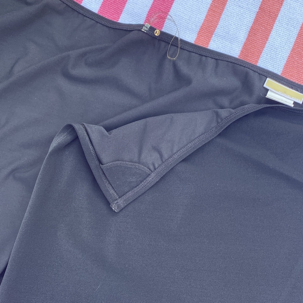 Michael Kors Swim Black belt wrap skirt coverup Vintage (sample piece) NWOT - Picture 5 of 9